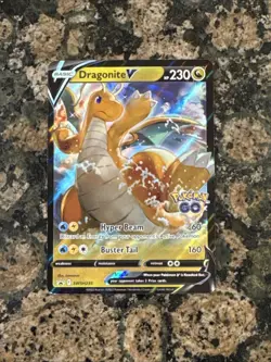 2022 Pokemon SWSH235 Dragonite V Black Star Promo Mint - Image 1