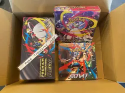 Pokemon Card Mega Brave ,Symphonia ,Premium Booster Box 3 Set all with Shrink - Image 1