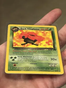 Pokemon TCG Dark Vileplume 30/82 Non-Holo Rare Card Team Rocket Vintage WOTC LP - Image 3