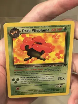 Pokemon TCG Dark Vileplume 30/82 Non-Holo Rare Card Team Rocket Vintage WOTC LP - Image 4