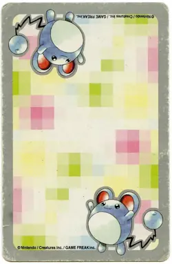 2000 Chinchou 4 of Hearts Pokemon Silver Part 2 Playing Card Japan Original - Image 3