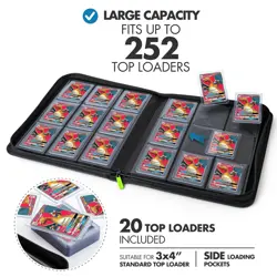 Toploader Binder, Trading Card Binder Storage, 252 9 Pocket Top Loader Binder... - Image 2