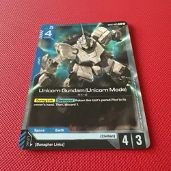 Gundam Card Game GD01 GD01-005 Unicorn Gundam (Unicorn Mode) Rare R - Image 2