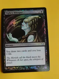 Night's Whisper. FOIL Sorcery. Fifth Dawn. VG Magic the Gathering Card. - Image 2