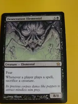 Desecration elemental. Rare Fifth Dawn. Magic the Gathering Card. - Image 2