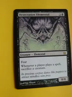Desecration elemental. Rare Fifth Dawn. Magic the Gathering Card. - Image 3