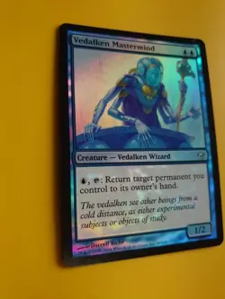Vedalken Mastermind. FOIL Wizard Fifth Dawn. VG Magic the Gathering Card. - Image 5