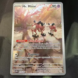Mr. Mime 179/165 Sv: Scarlet & Violet 151 Holo Pokemon Card Psychic Type - Image 1