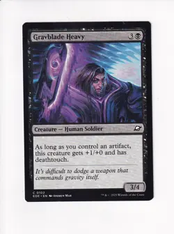 MAGIC THE GATHERING MTG EDGE OF ETERNITIES GRAVBLADE HEAVY (#2) - Image 1