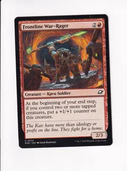 MAGIC THE GATHERING MTG EDGE OF ETERNITIES FRONTLINE WAR-RAGER (#2) - Image 1