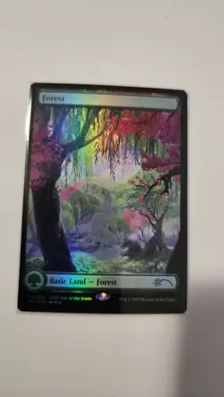 Mtg Forest Year Of The Snake Foil Promo 2025 P 006 PRM APAC Snake Magic - Image 1