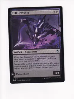 MAGIC THE GATHERING MTG EDGE OF ETERNITIES FELL GRAVSHIP - Image 1