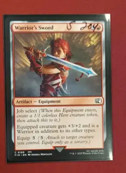 Warrior's Sword - 169 - FIN - NM - MTG Magic the Gathering - Image 1