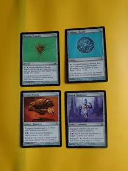 Fifth Dawn. Artifact x4 MTG Card. Cranial Plating, Nuerok Stealthsuit & Bauble's - Image 1