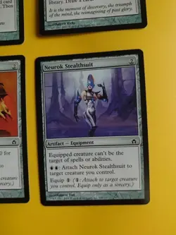 Fifth Dawn. Artifact x4 MTG Card. Cranial Plating, Nuerok Stealthsuit & Bauble's - Image 2