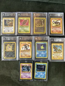 Pokemon Shining Neo Full Set Bgs Psa Near Mint Exc - Charizard Mewtwo Gyarados - Image 1