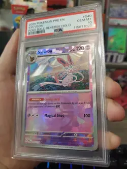 PSA 10 SYLVEON POKE BALL POKEMON PRISMATIC EVOLUTIONS ( POP 155 ) - Image 1