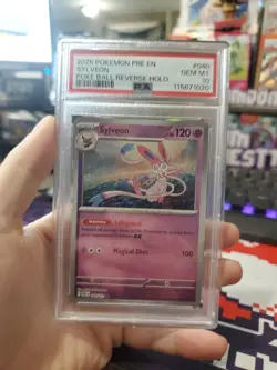 PSA 10 SYLVEON POKE BALL POKEMON PRISMATIC EVOLUTIONS ( POP 155 ) - Image 2