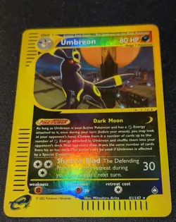 Pokemon AQUAPOLIS - #41/147 - Umbreon - Reverse Holo - ENG - Near Mint - Image 3