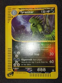 Pokemon AQUAPOLIS - #40/147 - Tyranitar - Reverse Holo - ENG - NM/M - Image 2