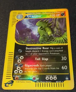 Pokemon AQUAPOLIS - #40/147 - Tyranitar - Reverse Holo - ENG - NM/M - Image 3