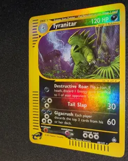 Pokemon AQUAPOLIS - #40/147 - Tyranitar - Reverse Holo - ENG - NM/M - Image 5