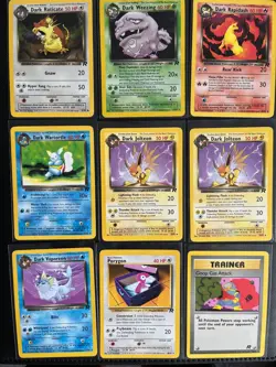 Team Rocket Pokemon 13 Card Bundle Including Holos Here Comes Team Rocket 15/82 - Image 1