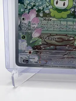 Petilil 091/086 Sv11b: Black Bolt Holo Pokemon Card Grass Type Full Art - Image 2