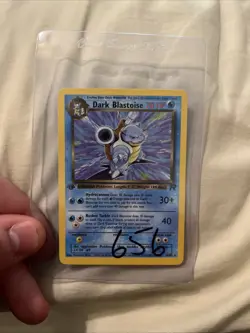 Pokemon TCG Dark Blastoise 20/82 Rare Non-Holo Card 1st Edition - Image 1