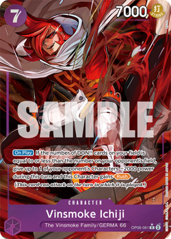 OP06-061: Vinsmoke Ichiji - Rare Alternate Art One Piece TCG Card : Wings of the - Image 1