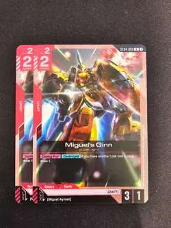 2x Miguel's Ginn (ST04-009) Gundam TCG Card Game - English - Image 1