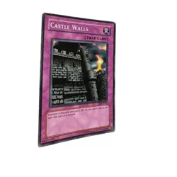 Yugioh CCG Collectable 1996 Konami Castle Walls Trap Card 1996 - Image 2