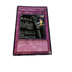 Yugioh CCG Collectable 1996 Konami Castle Walls Trap Card 1996 - Image 4