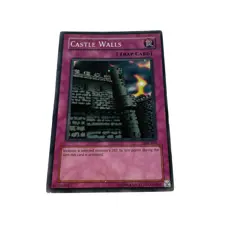 Yugioh CCG Collectable 1996 Konami Castle Walls Card Trap Card - Image 4