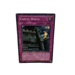 Yugioh CCG Collectable 1996 Konami Castle Walls Card Trap Card - Image 5
