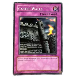 Yugioh CCG Collectable 1996 Konami Castle Walls Trap Card SDY Card 1996 - Image 1