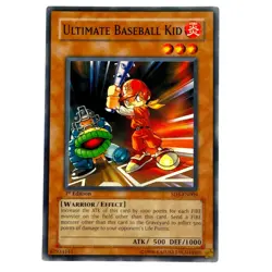 Yugioh CCG Collectable 1996 Konami 1st Edition Ultimate Baseball Kid Card - Image 1