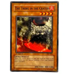 Yugioh CCG Collectable 1996 Konami 1st Edition The Thing In The Crater Card - Image 1