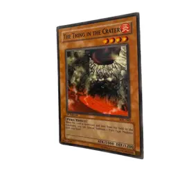 Yugioh CCG Collectable 1996 Konami 1st Edition The Thing In The Crater Card - Image 3