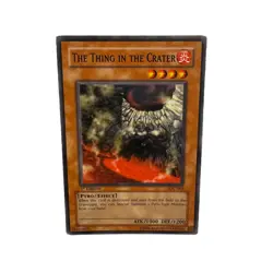 Yugioh CCG Collectable 1996 Konami 1st Edition The Thing In The Crater Card - Image 5
