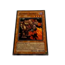 Yugioh CCG Collectable 1996 Konami 1st Edition Element Saurus Card - Image 4