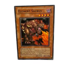 Yugioh CCG Collectable 1996 Konami 1st Edition Element Saurus Card - Image 5