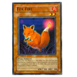 Yugioh CCG Collectable 1996 Konami 1st Edition Fox Fire Card - Image 1