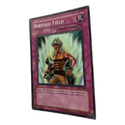 Yugioh 1996 Konami CCG Collectable Riryoku Field Card - Image 3