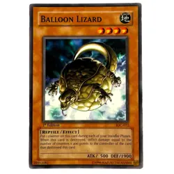 Yugioh CCG Collectable 1996 Konami 1st Edition Ballon Lizard Card - Image 1
