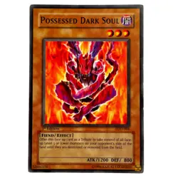 Yugioh CCG Collectable 1996 Konami 1st Edition Possessed Dark Soul Card - Image 1