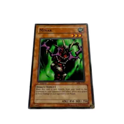 Yugioh CCG Collectable 1996 Konami 1st Edition Minar Card - Image 4