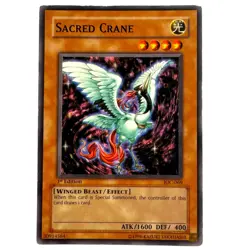Yugioh CCG Collectable 1996 Konami 1st Edition Sacred Crane Card - Image 1