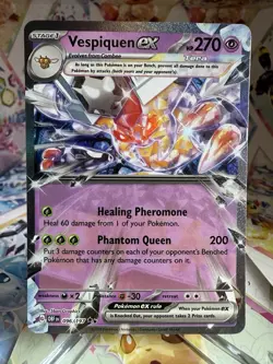 Pokemon Vespiqueen EX Double Rare Card 096/197 Obsidian Flames Scarlet Violet - Image 1