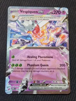 Pokemon Vespiqueen EX Double Rare Card 096/197 Obsidian Flames Scarlet Violet - Image 1